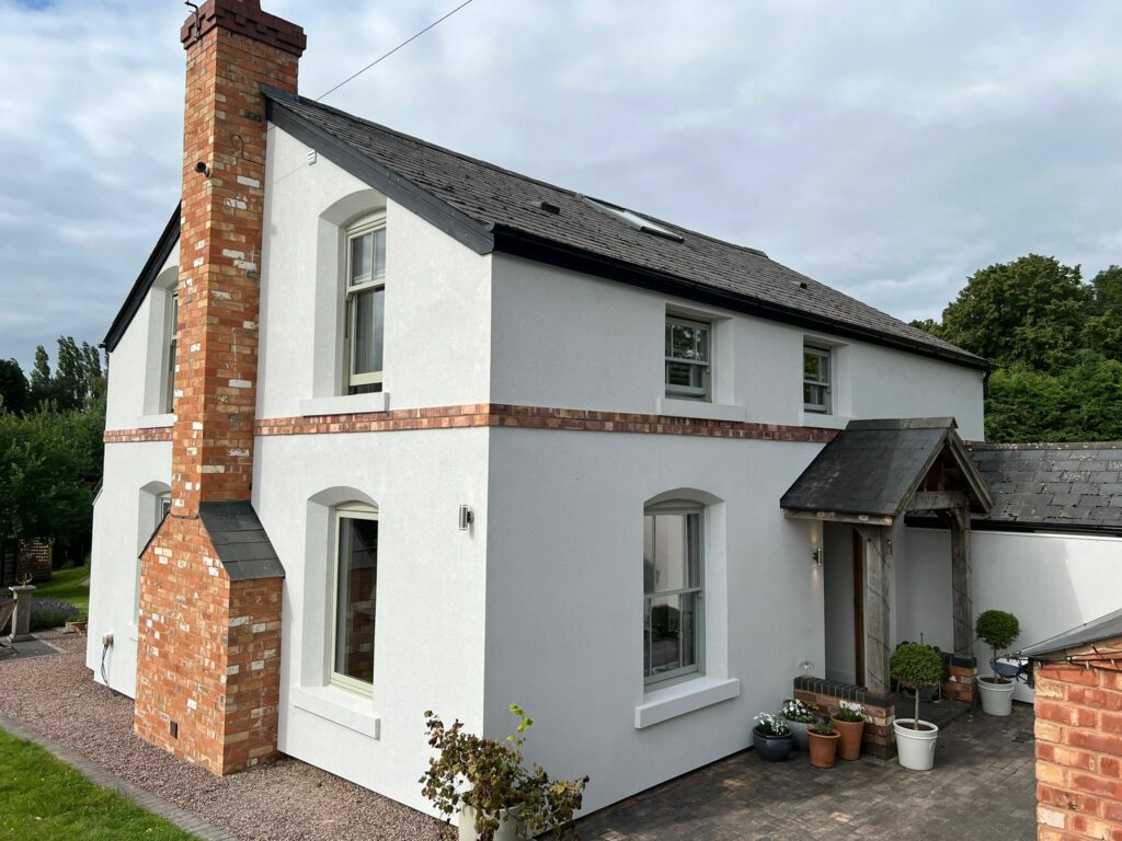 External wall insulation plus brick slips in Worcestershire